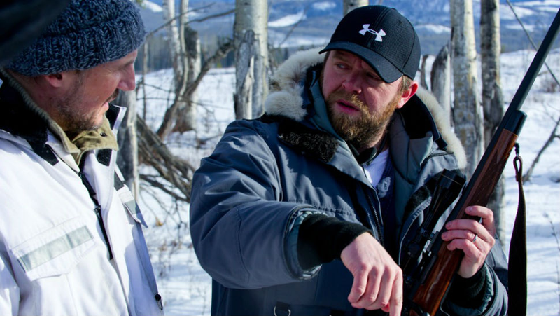 Director Joe Carnahan filming The Grey.